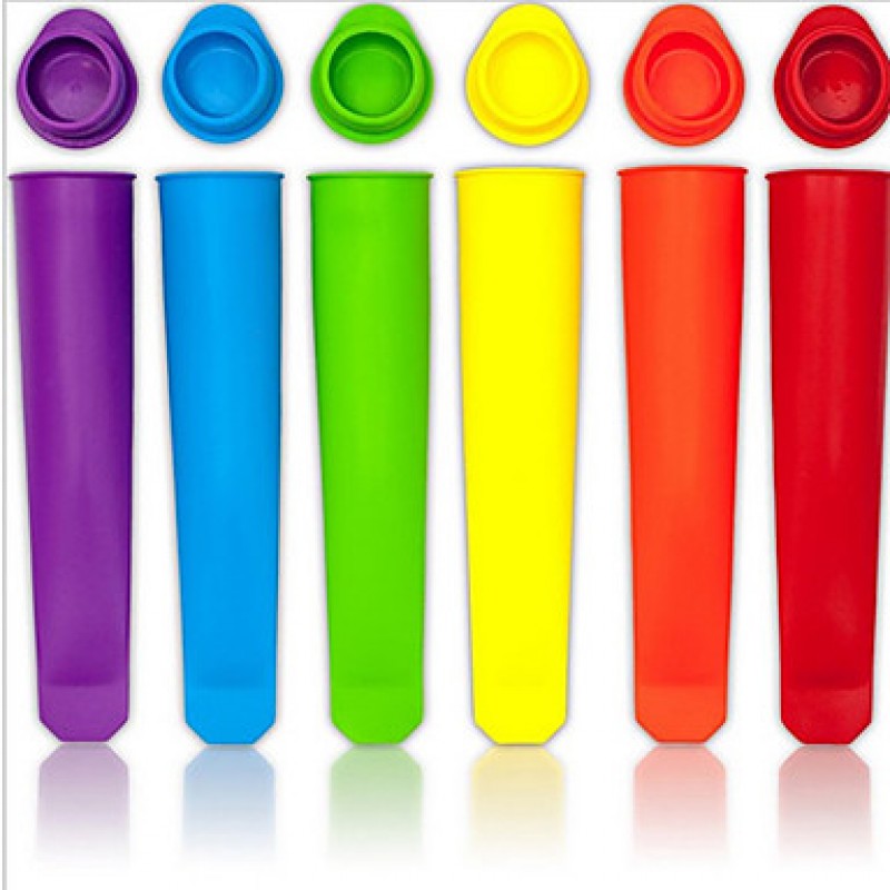 Silicone Popsicle MoldIce Pop Molds Ice Cream Tools (Random Color)