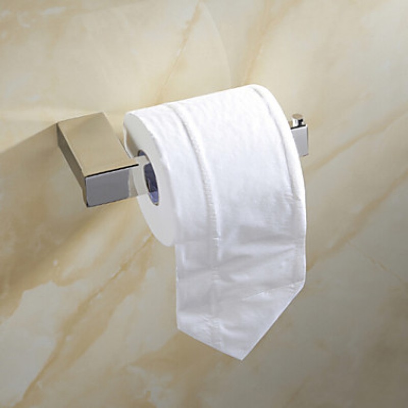 Contemporary Mirror Polished Finish Stainless Steel Material Toilet Paper Holders