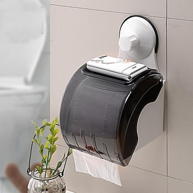 Powerful Sucker Toilet Roll Holder/Waterproof Toilet Paper Frame With Suction Cup