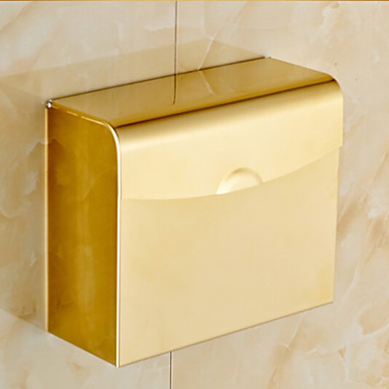 Gold Bathroom Accessories Solid Stainless Steel Toilet Paper Holders