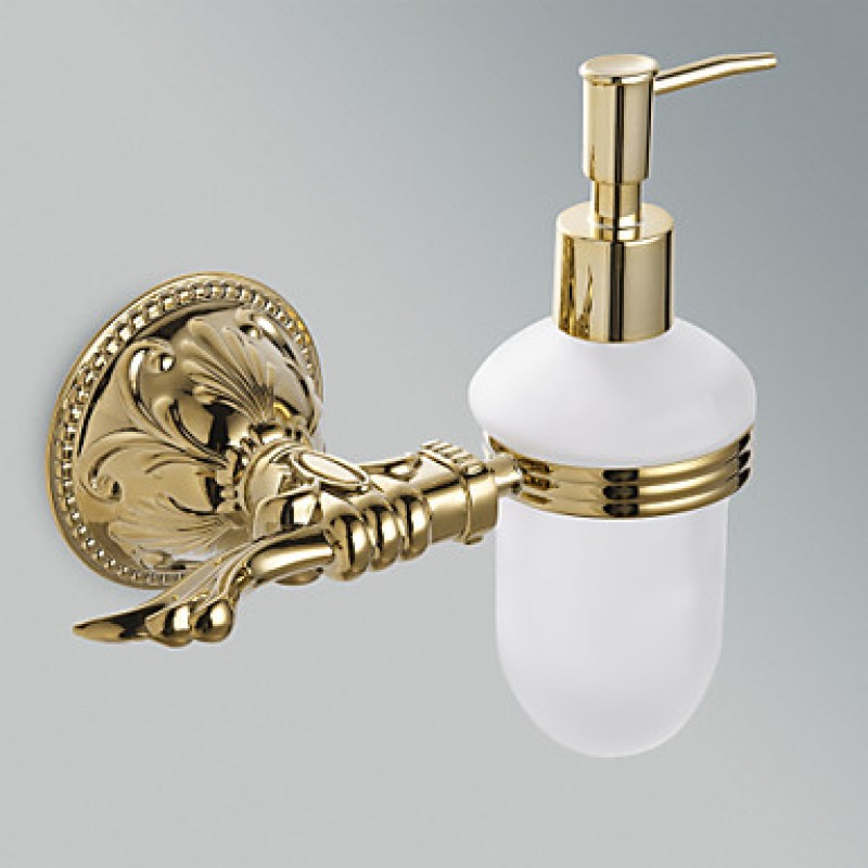 Soap Dispenser Ti-PVD Wall Mounted 210 x 185 x 80mm (8.26 x 7.28 x 3.14") Brass Antique