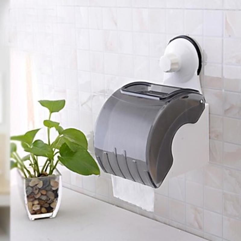 Powerful Sucker Toilet Roll Holder/Waterproof Toilet Paper Frame With Suction Cup