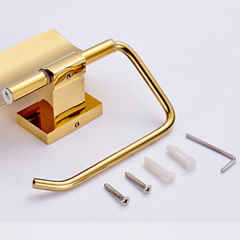 Gold Bathroom Accessories Solid Brass Toilet Paper Holders