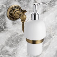 Soap Dispenser Antique Bronze Wall Mounted 18*19cm...