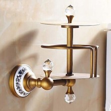 Antique Brass Toilet Roll Holders