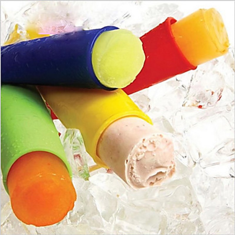 Silicone Popsicle MoldIce Pop Molds Ice Cream Tools (Random Color)
