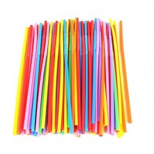 Household Plastic Color Straws(100 PCS)