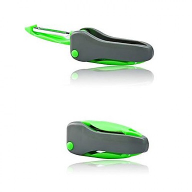 Double Blades Unfoldable Peeler for Multifunctions, Assorted Green and Grey Color