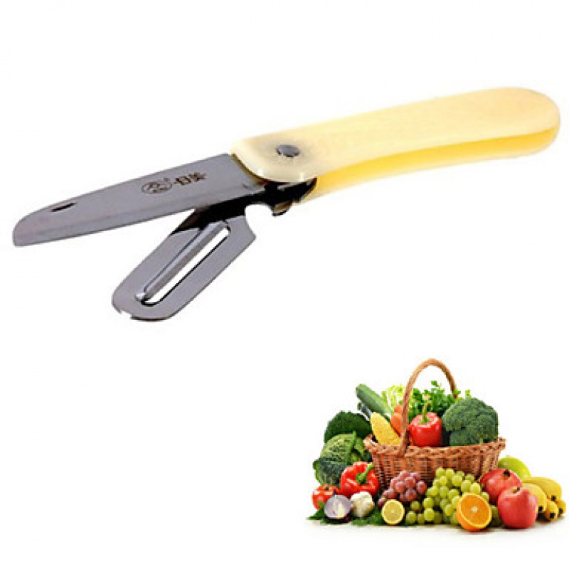 3 in 1 Foldable Stainless Steel Kitchen Knife Fruits Apple Peer Peeler Potato Kitchen Little Practical Tools