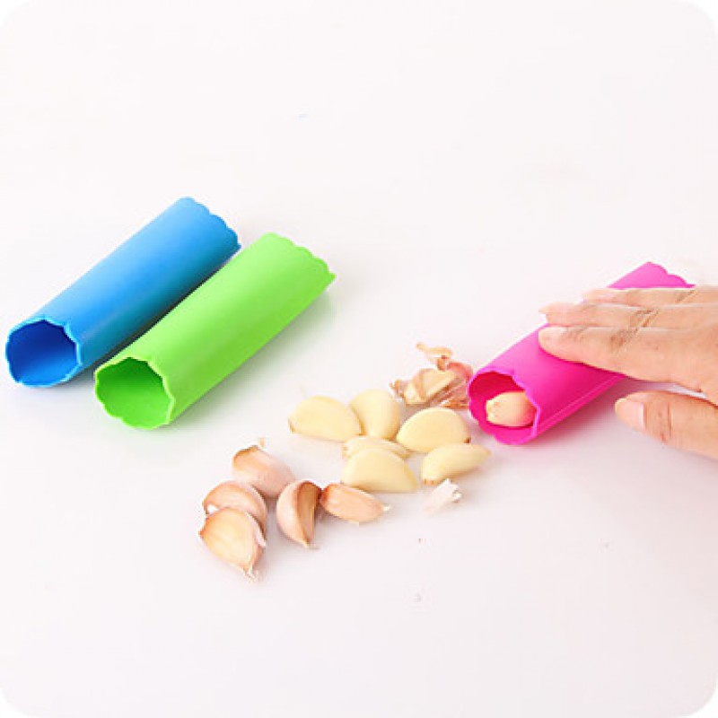 Garlic Allium Sativum Grater & Peeler Remove The Peel Silica Gel (Random Colour)