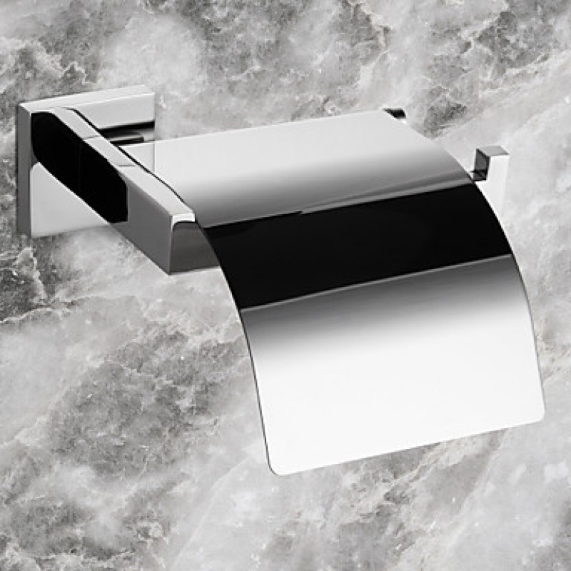  ,Toilet Paper Holder Stainless Steel Wall Mounted 160 x 145 x 65 mm (6.3 x 5.7 x 2.6") Stainless Steel Contemporary