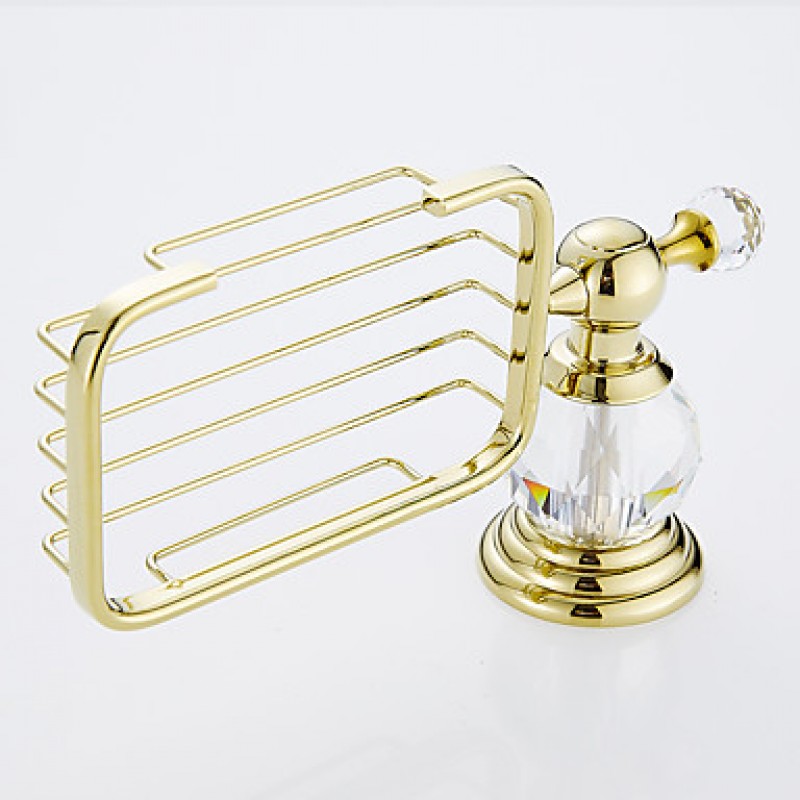 Soap Dispenser / Bath Ensemble / Gold11*6.5*6 /Brass / Ceramic / Crystal /Contemporary /11 6.5 0.62