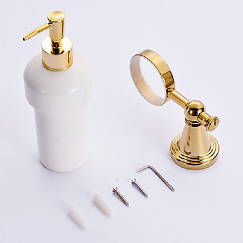 Soap Dispenser / Polished Brass / Wall Mounted /15*10*20 /Brass /Antique /15 10 0.278