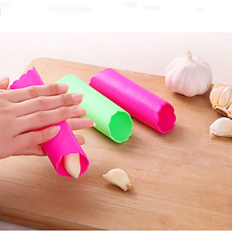 Garlic Allium Sativum Grater & Peeler Remove The Peel Silica Gel (Random Colour)