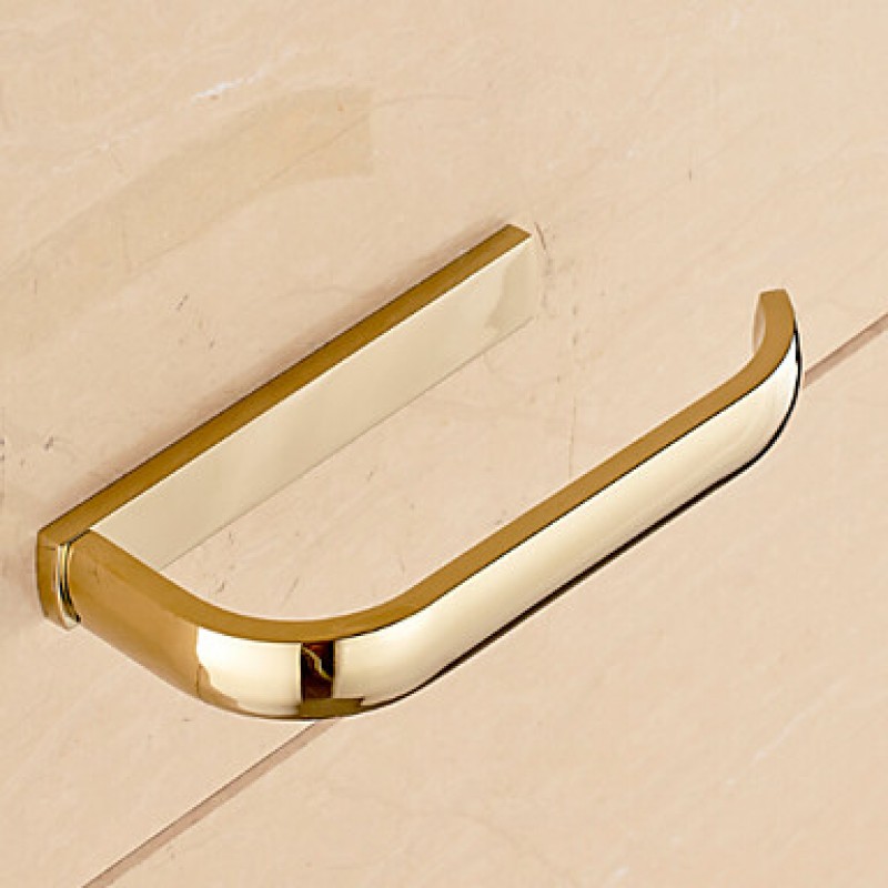Gold Bathroom Accessories Solid Brass Toilet Paper Holders