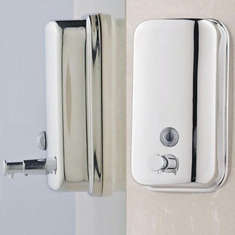 Contemporary Wall-mounted Bathroom Accessories Stainsteel Soap Dispenser(1000ML)