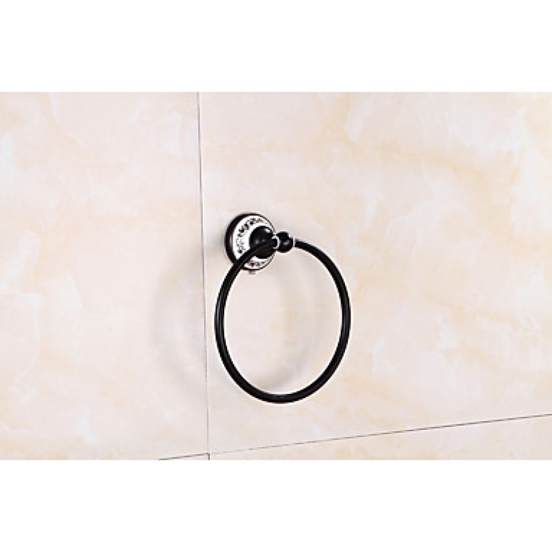 Bathroom Accessory Set / Towel Ring / Toilet Paper Holder / Robe Hook / Soap Dish / Oil Rubbed Bronze/Soap basket